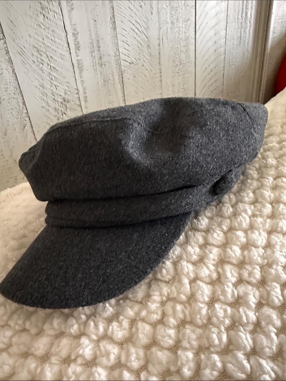 Women’s Baker Boy Gray Wool Fiddler Cap